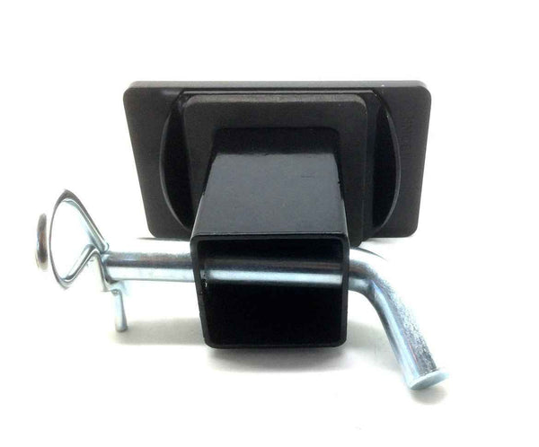 Blue Line With American Flag Hitch Cover