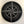 Load image into Gallery viewer, Compass hitch cover, black round plate with silver compass rose design

