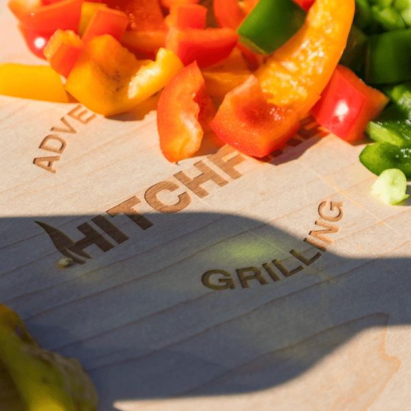 Cutting Board Side Table - HitchFire