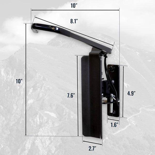 Swivel Mount Bike Storage Rack | 2 Bike Garage Wall Hooks