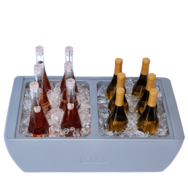 Dubler Party Cooler | Metallic Gray - HitchFire