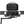 Load image into Gallery viewer, Black propane grill on a hitch mount, lid open with front vents and control knobs
