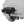 Load image into Gallery viewer, Hitch mounted propane grill with closed lid, side handle, and control knobs in dark finish.
