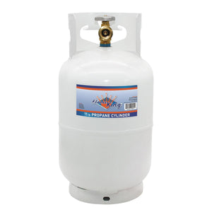 Flame King 10lb Propane Tank LP Cylinder with OPD - HitchFire