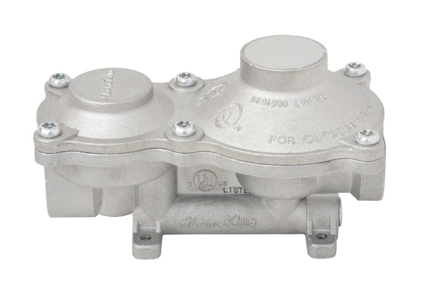 Flame King 2-Stage 150,000 BTU Propane LP Vertical Super Compact Regulator