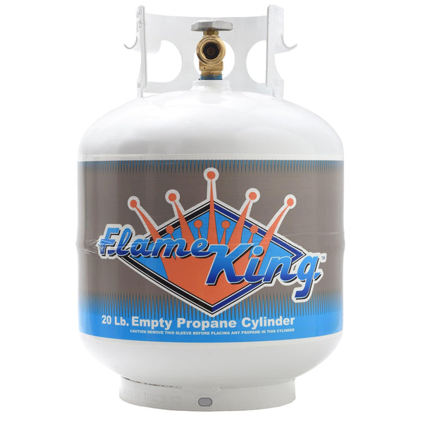 Flame King 20lb Propane Tank LP Cylinder with OPD - HitchFire