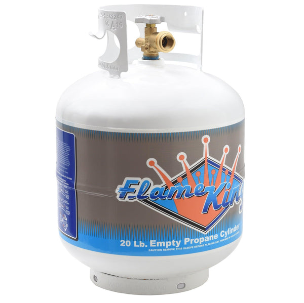 Flame King 20lb Propane Tank LP Cylinder with OPD - HitchFire