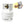 Load image into Gallery viewer, 3 lb propane gas cylinder with OPD regulator and pressure gauge on top valve
