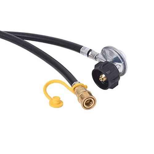 Flame King Propane Regulator Hose with Quick Connect – 6 feet