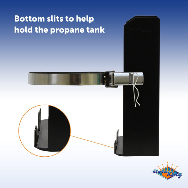 Flame King T - Racks 5lb Propane Tank Mounting Brackets Strap Campervan Overland Vehicles - HitchFire