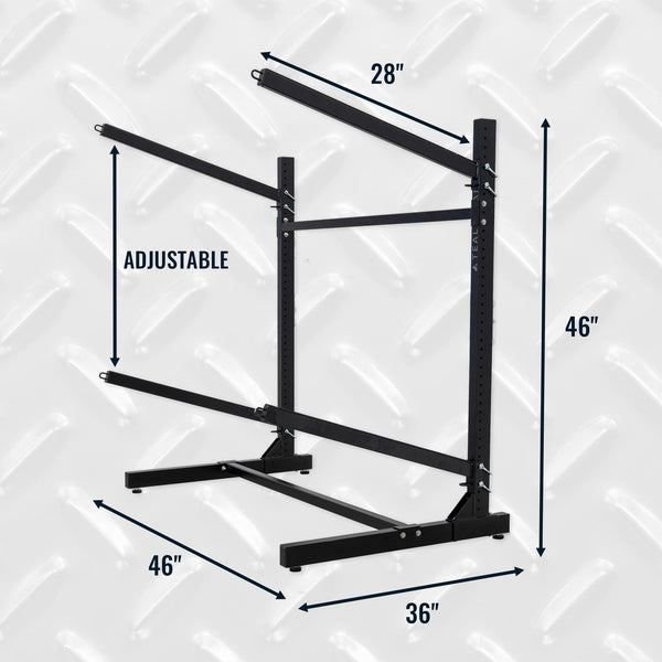G-Watersport 2 Kayak & Canoe Rack | 2 Levels | Black