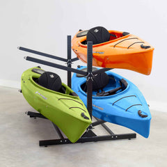 G-Watersport 4 Kayak & Canoe Rack | 4 Levels | Double-Sided | Black