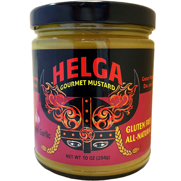 Helga Roasted Garlic Gourmet Mustard