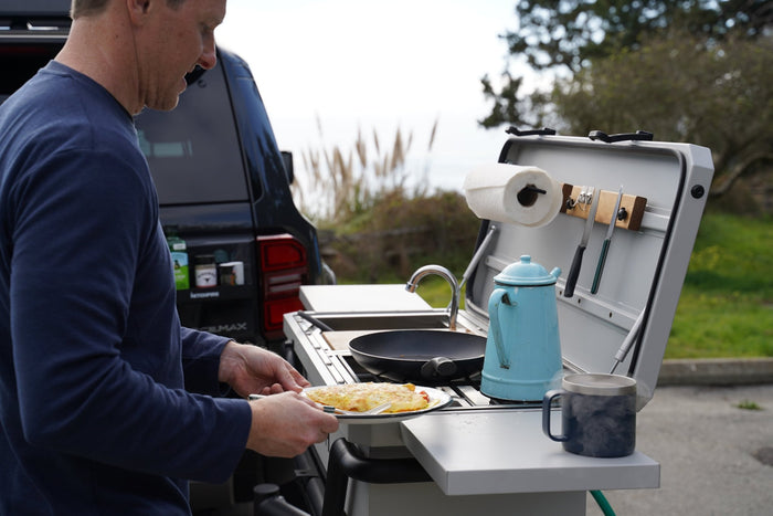 Hitch Kitchen cooking outdoors