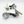 Load image into Gallery viewer, Grill propane regulator set of 2, circular silver caps and brass fittings

