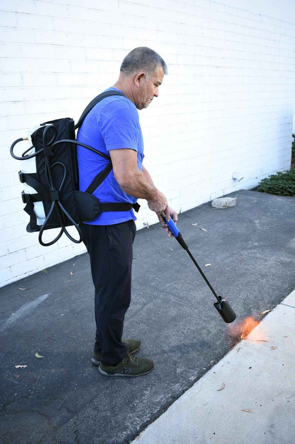 Flame King Propane Tank Backpack Carrier for 5lb or 10lb Cylinder For Weed Burner Torch