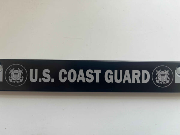 Coast Guard American Flag Billet Aluminum License Plate Frame