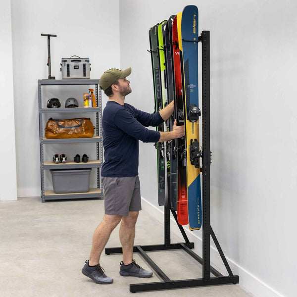 Freestanding Ski Rack | G-Ski | Holds 5 Pairs of Skis