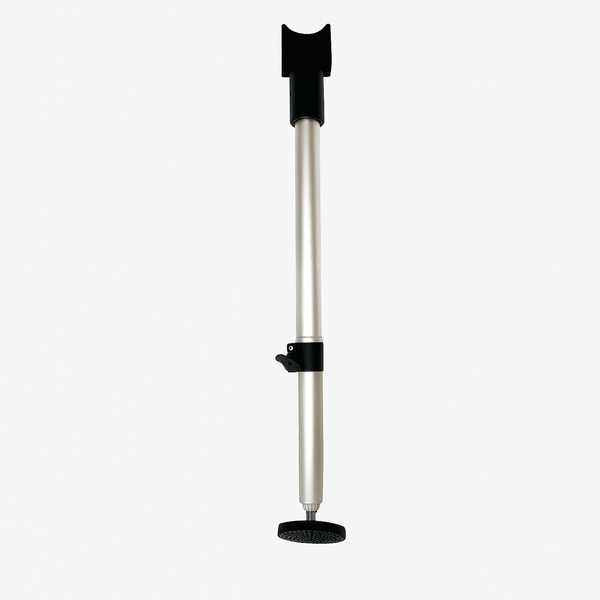 Bike kickstand with black mounting and rubber foot