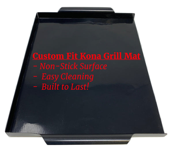 Kona Best Grill Tray with Custom Fit Best Grill Mat - The Ultimate Non - Stick Grilling Tray Combo! - HitchFire