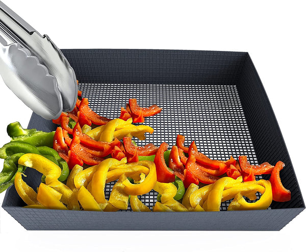 Kona Nonstick Mesh Basket - Grill, Smoke, or Bake Fruit, Veggies, Nuts - HitchFire