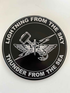 Lightning From the Sky, Thunder From the Sea Anglico Marine Corps Hitch Cover