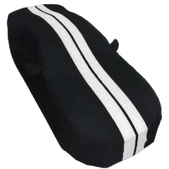 Ford Mustang Ultraguard Plus Car Cover - 300D Indoor/Outdoor Protection - Black with Gray Stripes