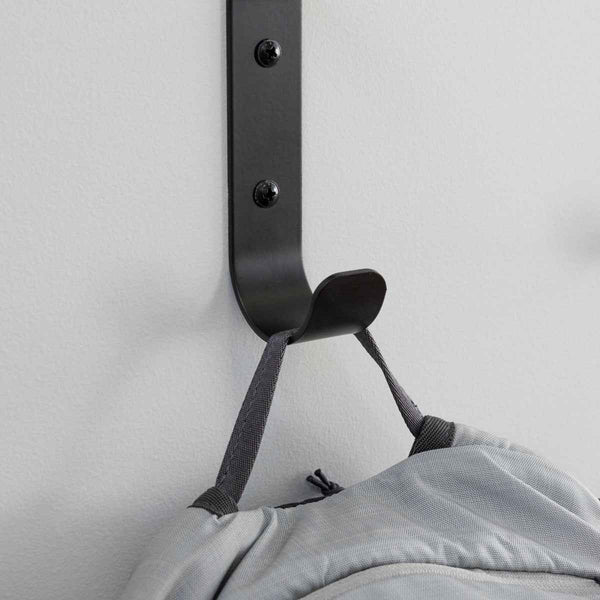 Crozet Multipurpose Wall Hooks | 4-Pack | Black