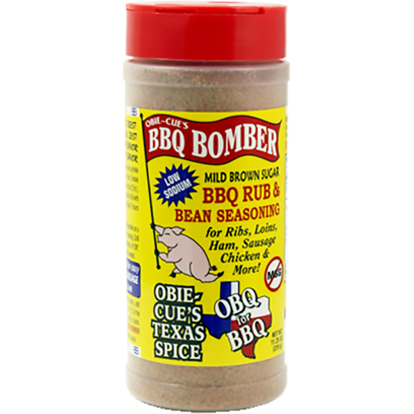 Obie-Cue's BBQ Bomber Mild Brown Sugar BBQ Rub & Bean Seasoning