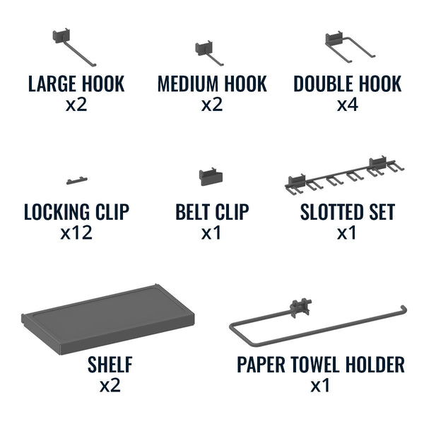 Folding Workbench and Pegboard Workshop Set