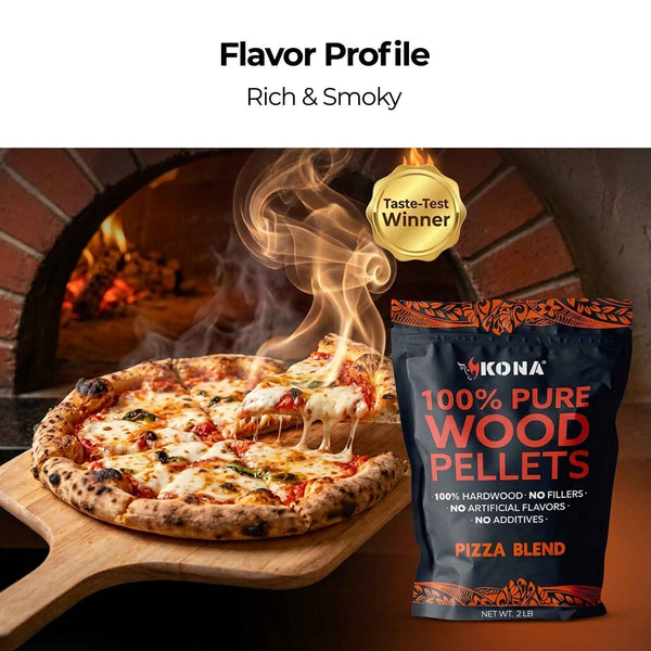 Kona Pizza Oven Blend Wood Smoker Pellets for Ninja Woodfire & Pizza Ovens