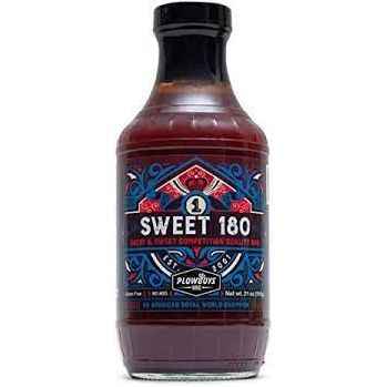 Plowboys BBQ Sweet 180 BBQ Sauce 16 oz.