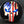 Load image into Gallery viewer, Punisher American Flag Blue Eyes Hitch Cover
