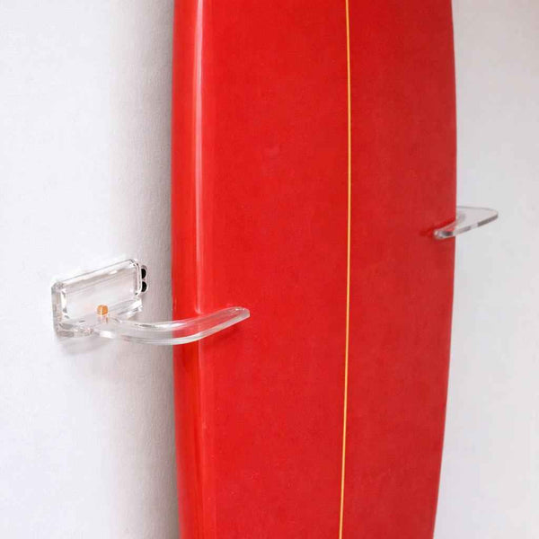 Maui Surfboard Display | Vertical Clear Rack | Holds 50 lbs
