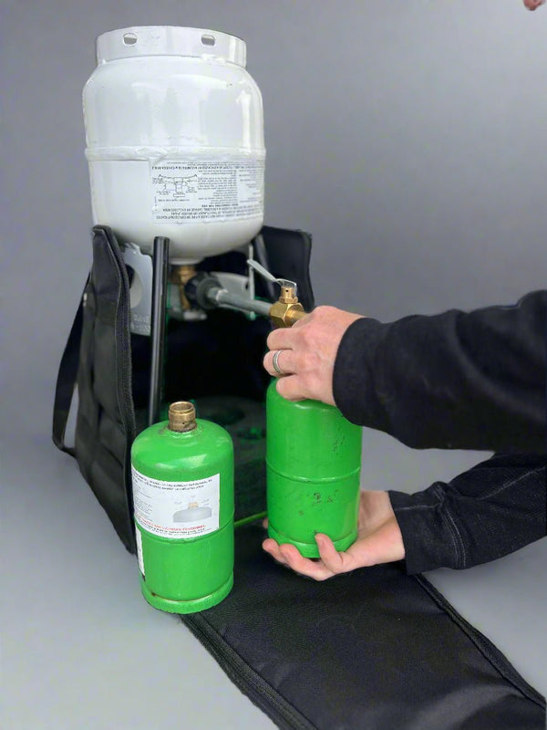 Refillable 1LB Propane Travel Kit - HitchFire