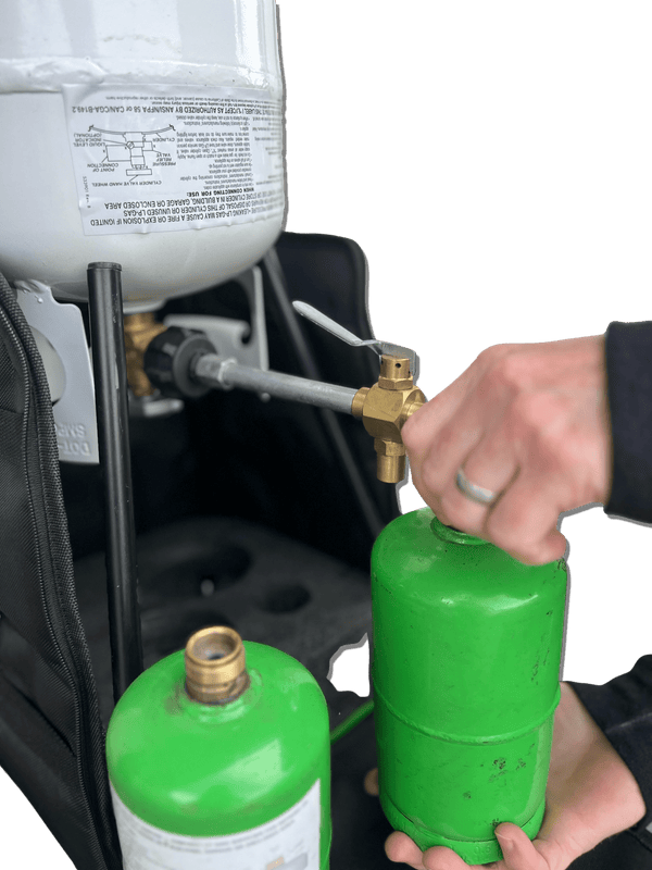 Refillable 1LB Propane Travel Kit - HitchFire