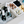 Load image into Gallery viewer, Greige mist party barge cooler with ice, champagne bottles, and snack bins.
