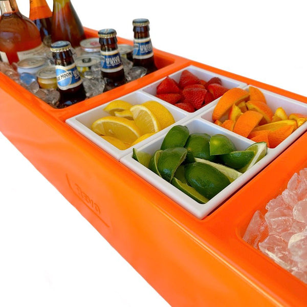 REVO Party Barge Cooler | Orange Burst - HitchFire