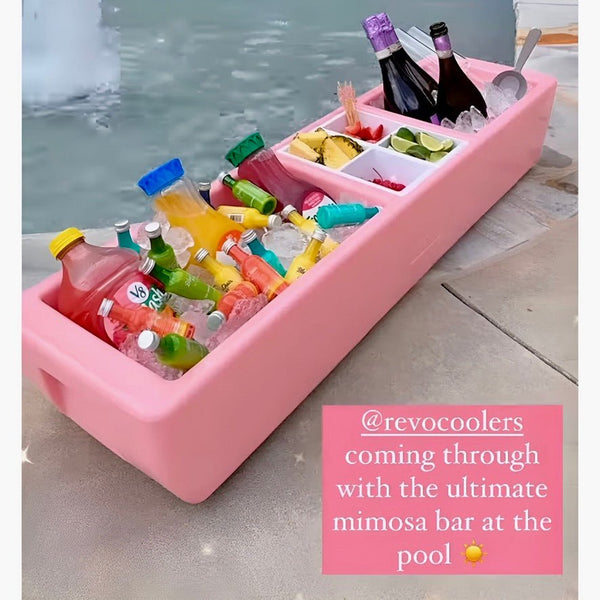 REVO Party Barge Cooler | Pink Coral - HitchFire