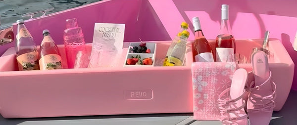 REVO Party Barge Cooler | Pink Coral - HitchFire