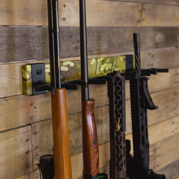 FORGE Firearm Rack | Wall Mount Display | 5 Slots | MultiCam