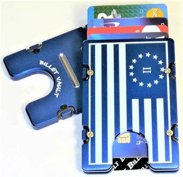 Second Revolution American Flag - Billetvault Aluminum Wallet