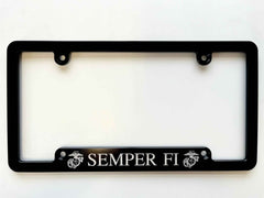 Semper Fi Marine Corps Billet Aluminum License Plate Frame