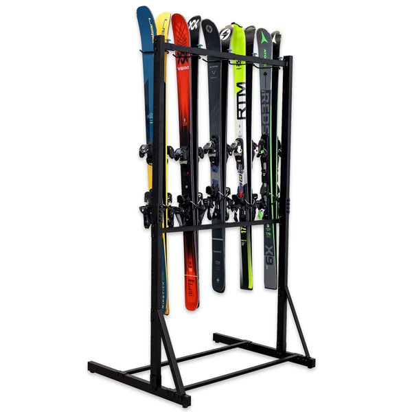 Freestanding Ski Rack | G-Ski | Holds 5 Pairs of Skis