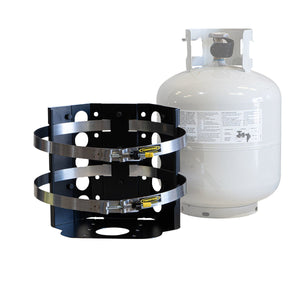 Sumatra MARINE Bracket for 20 lb. Steel BBQ Propane Tank - HitchFire