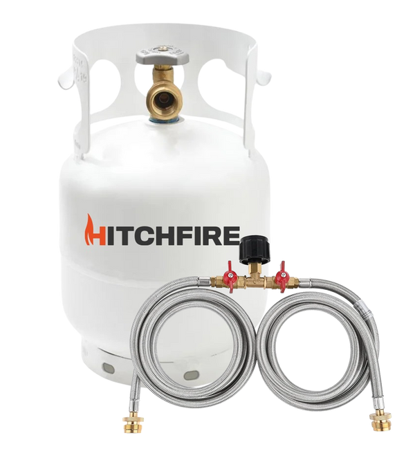 5LB Refillable Propane Tank with Optional Carrying Case HitchFire