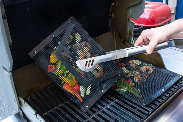 Mesh Easy Close Grill Bags (1 Large + 1 Medium)