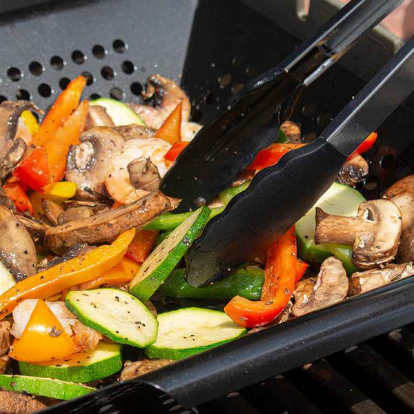 Silicone Tip Grill Tongs Set - 17" & 15"