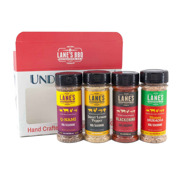 Lane's Best Seafood Rubs 4-Pack Set