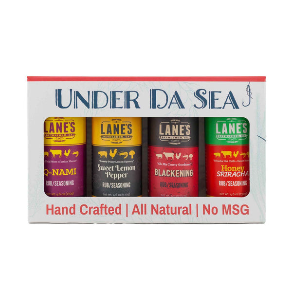 Lane's Best Seafood Rubs 4-Pack Set